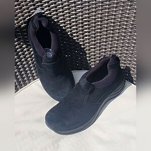 LL Bean Primaloft 100 Gr Womesn 9.5 M Shoes Comfort Moc Black Suede 71341